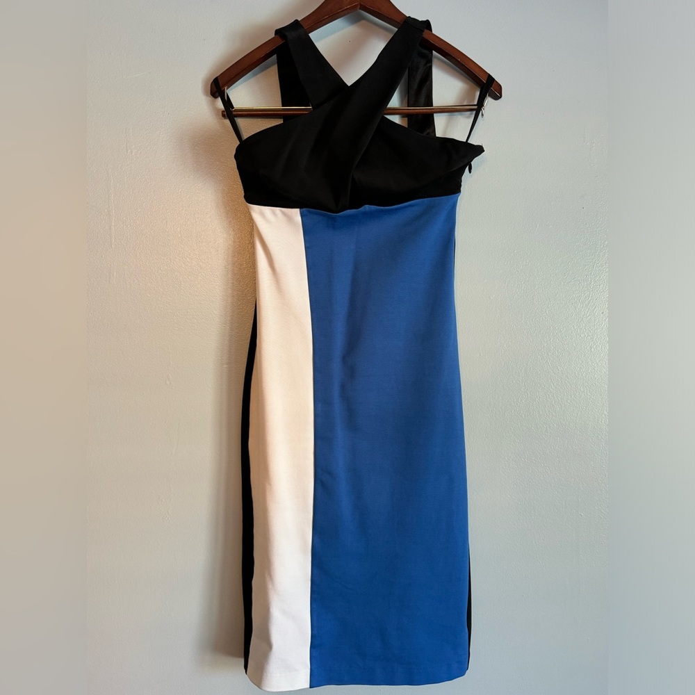 BEBE Colorblock MIDI Dress Small